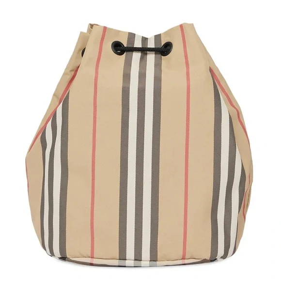 Burberry Icon Stripe drawcord Pouch Bag - Picture 9 of 12